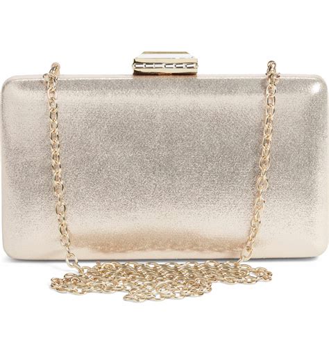 Textured Metallic Box Clutch – Optima Women